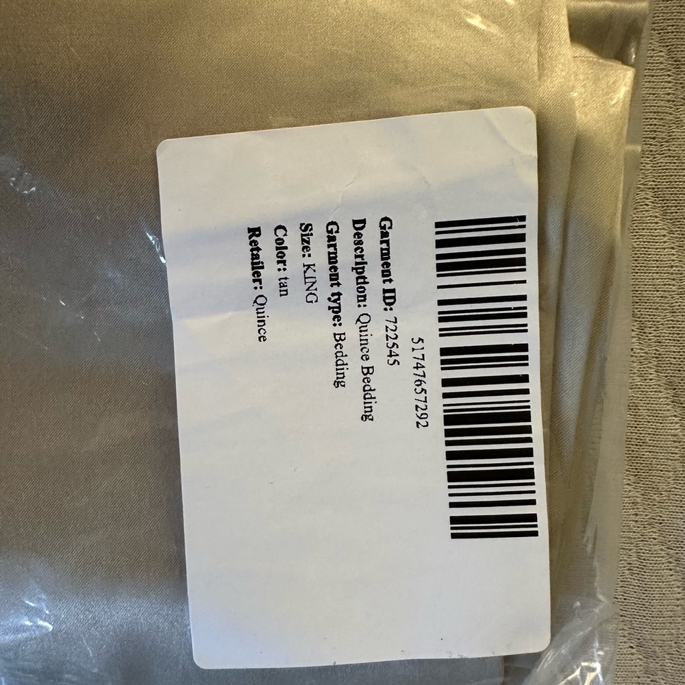 Quince King Size 100% silk pillowcase in tan